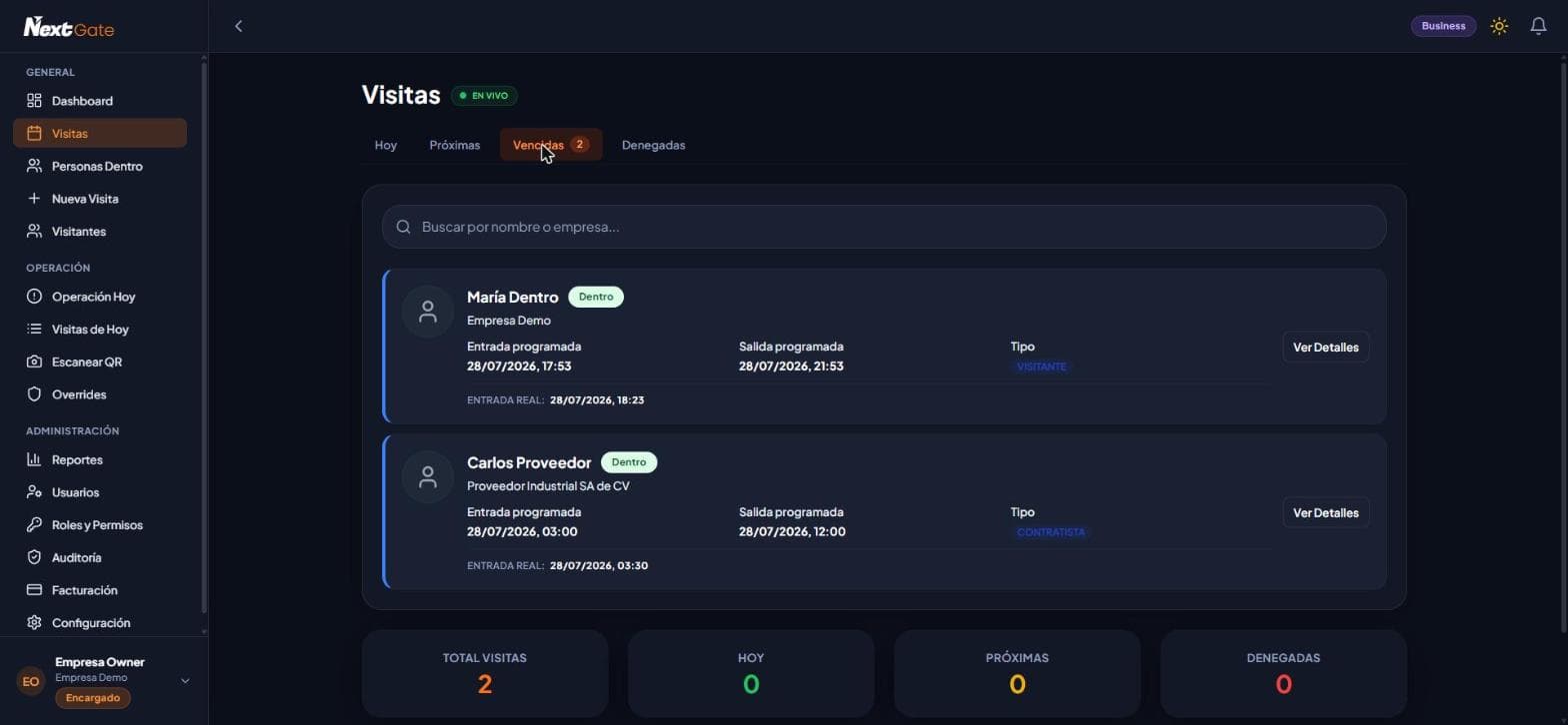 Captura de pantalla de NextGate